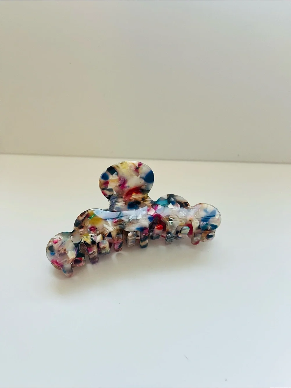Multicolor Resin Hair Claw Clip - Set of 2
